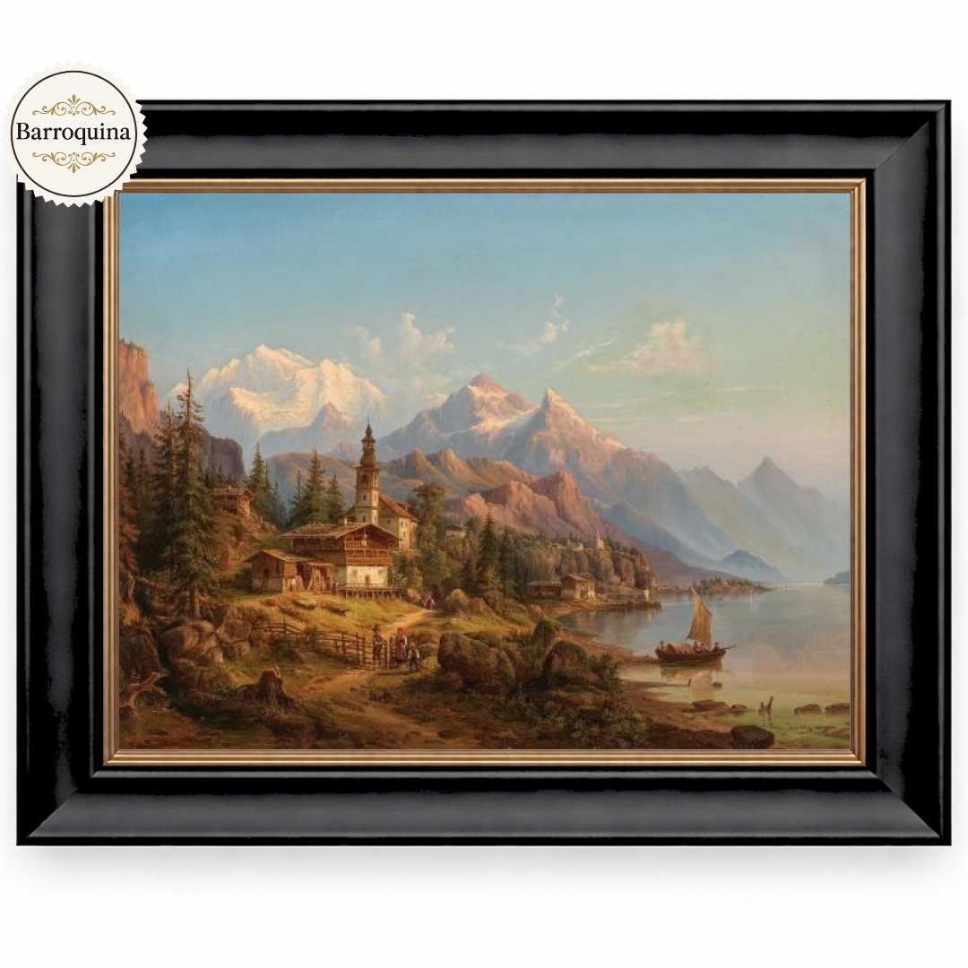 Moldura Ébano Madeira Maciça