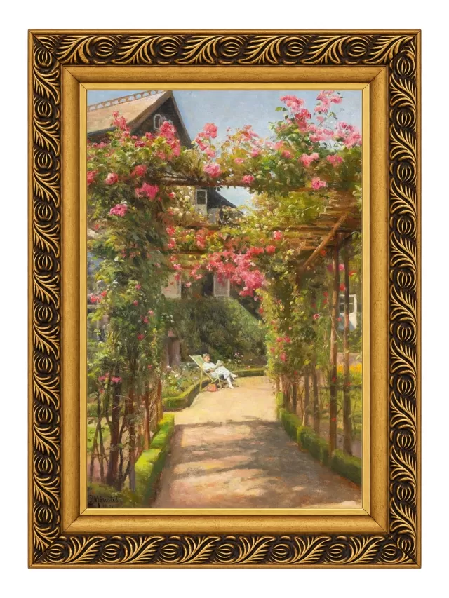 Entrada para Hornbæk com Moldura Clássica Florença P