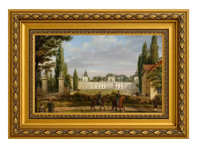 Vista do Palácio de Wilanów a partir da Entrada com Moldura Clássica Florença M